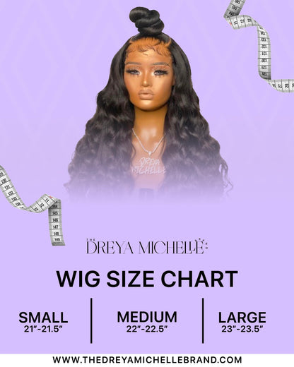 Custom wig sizing chart