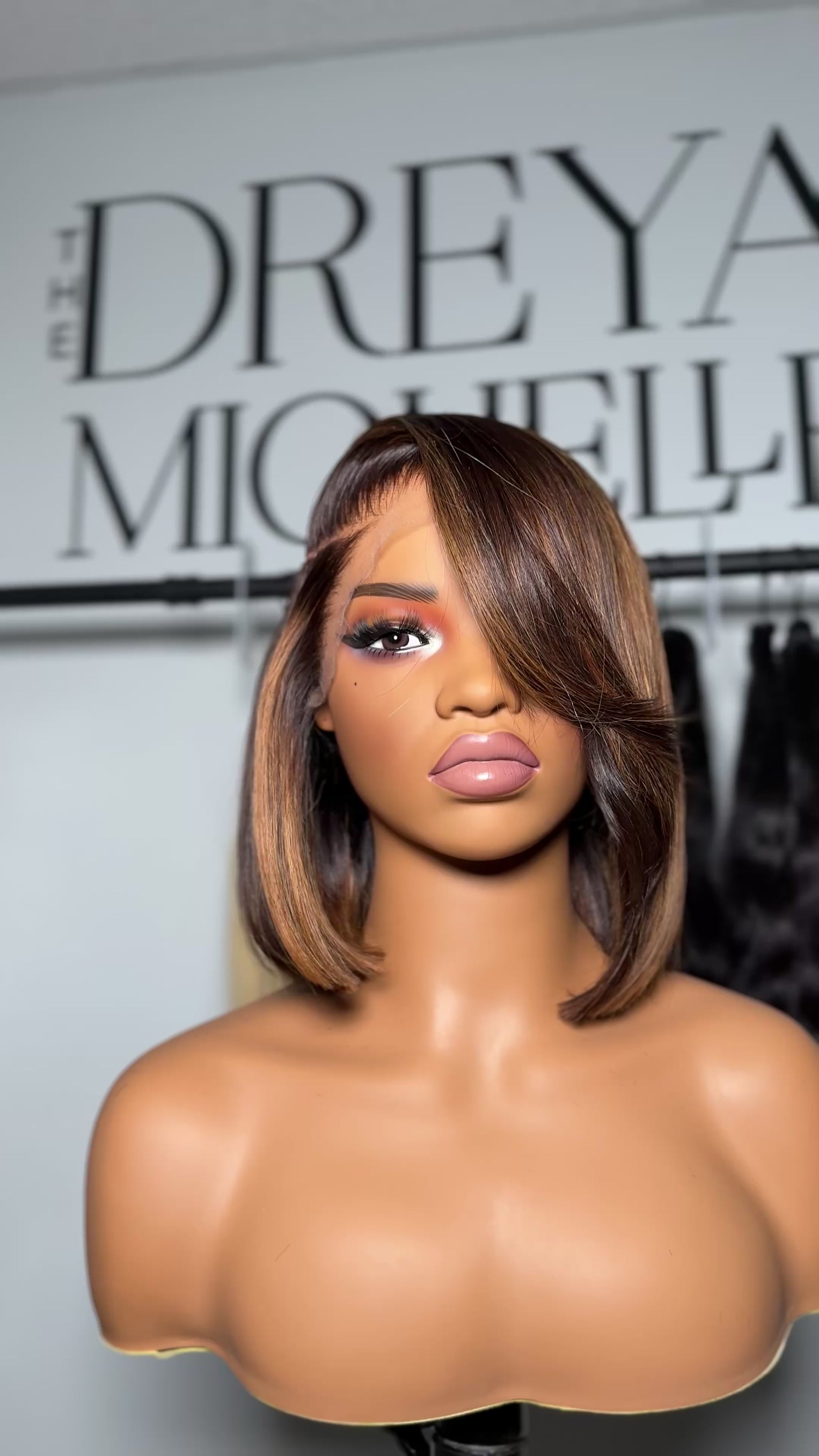 Deep Side Part Bob Glueless Wig